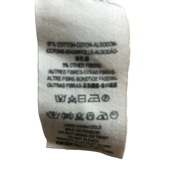 Free People Cotton Pullover Sweater  Women M  Pale Pink and Gray Stripes  Knubby - Picture 10 of 10